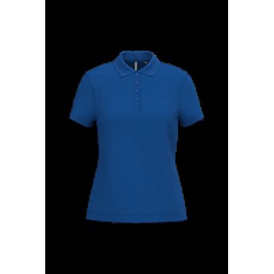 Polo piqué de manga corta de mujer Royal Blue S