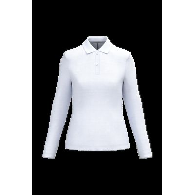 Polo manga larga mujer algodón lavable White Xxl