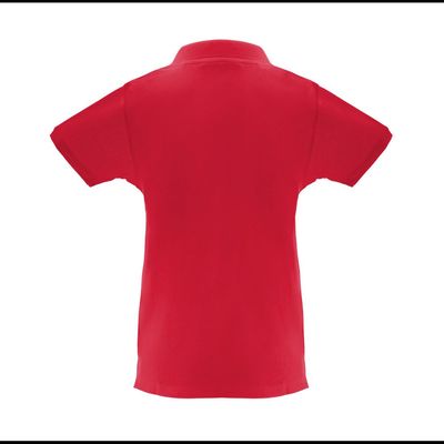 Polo de mujer cuello y mangas de canalé