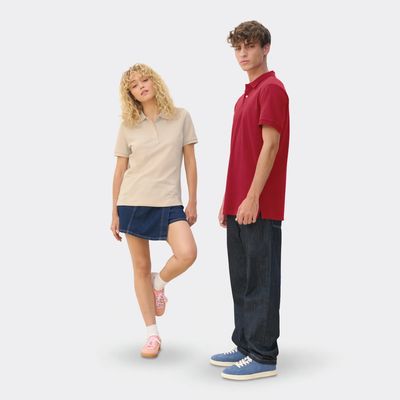 Polo mujer algodón corte cómodo