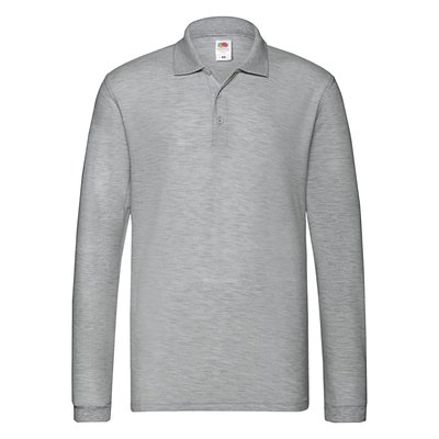 Polo Adulto Manga Larga 180g/m2 Gri M