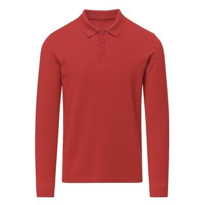 Polo adulto manga larga tejido piqué Roj Xxxl