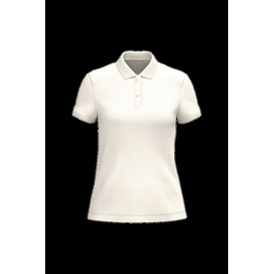 Polo ajustado de chica de algodón orgánico Ivory Xxl