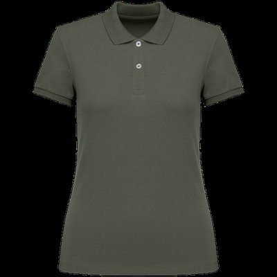 Polo ajustado de chica de algodón orgánico Organic Khaki XL