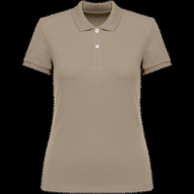 Polo ajustado de chica de algodón orgánico Wet Sand S