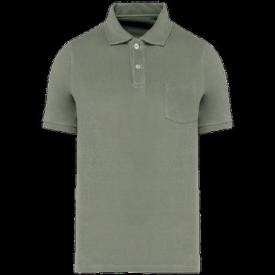 Polo ajustado eco hombre Almond Green S
