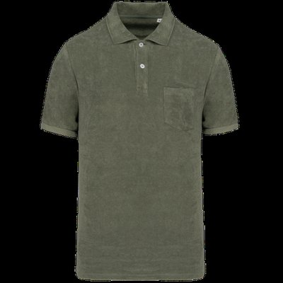 Polo ajustado eco hombre Organic Khaki L