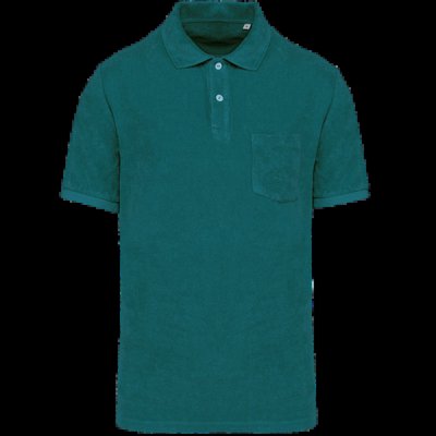 Polo ajustado eco hombre Peacock Green Xl