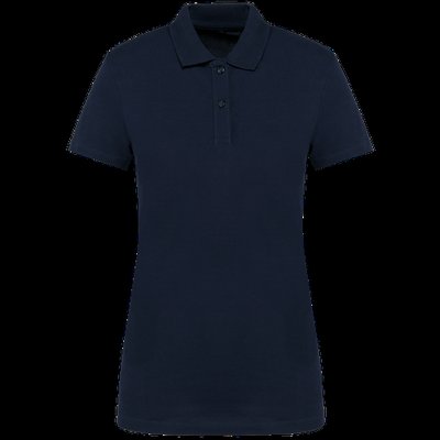 Polo de algodón de manga corta de chica Deep Navy Xs