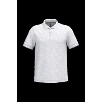 Polo de algodón manga corta para hombre Ash Heather 3Xl