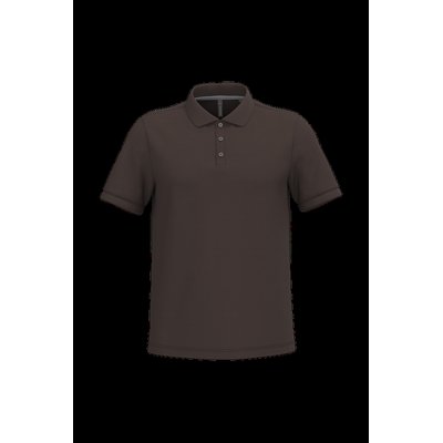 Polo de algodón manga corta para hombre Chocolate M