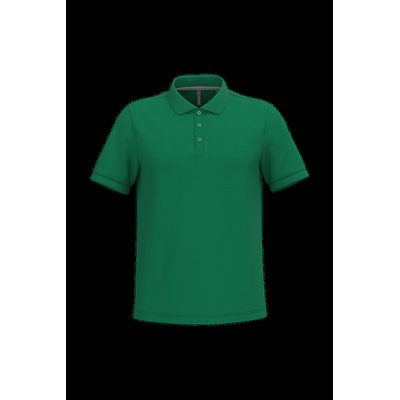 Polo de algodón manga corta para hombre Kelly Green 3Xl