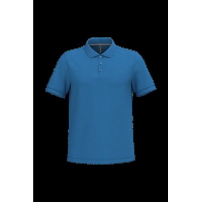Polo de algodón manga corta para hombre Light Royal Blue M