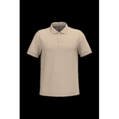 Polo de algodón manga corta para hombre Light Sand Xxl