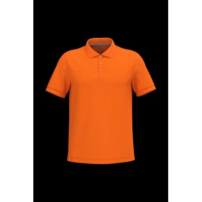 Polo de algodón manga corta para hombre Orange S