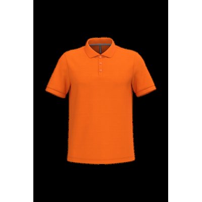 Polo de algodón manga corta para hombre Orange Xl