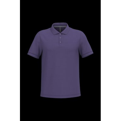 Polo de algodón manga corta para hombre Purple 4Xl