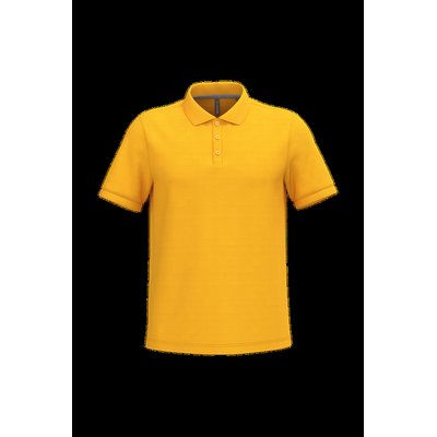 Polo de algodón manga corta para hombre Yellow M