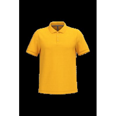 Polo de algodón manga corta para hombre Yellow Xl