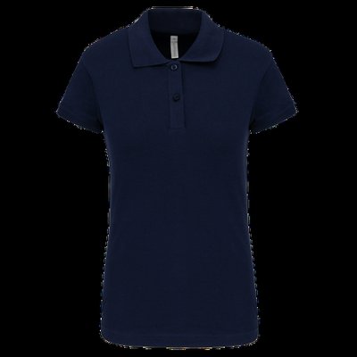 Polo algodón manga corta mujer Navy XXL
