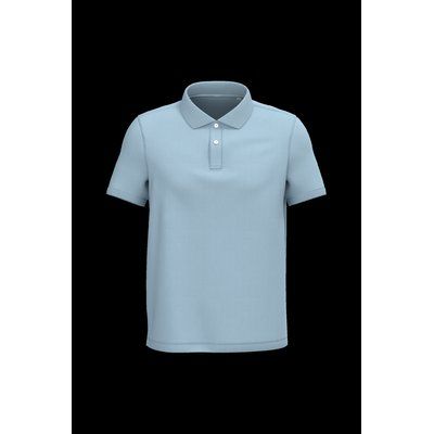 Polo algodón orgánico para hombre Aquamarine S