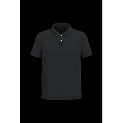 Polo algodón orgánico para hombre Black 4Xl