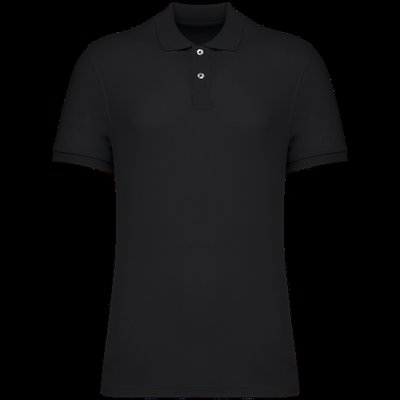 Polo algodón orgánico para hombre Black S