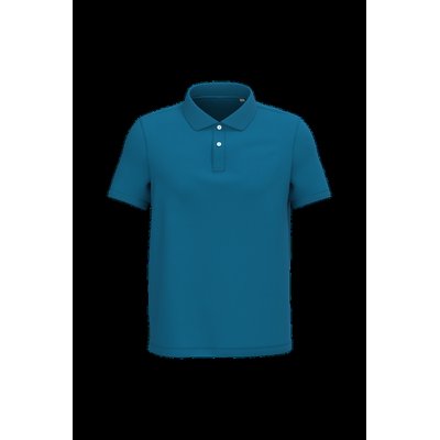 Polo algodón orgánico para hombre Blue Sapphire L