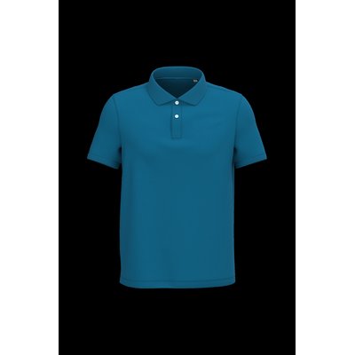 Polo algodón orgánico para hombre Blue Sapphire S
