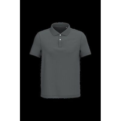 Polo algodón orgánico para hombre Iron Grey 4Xl