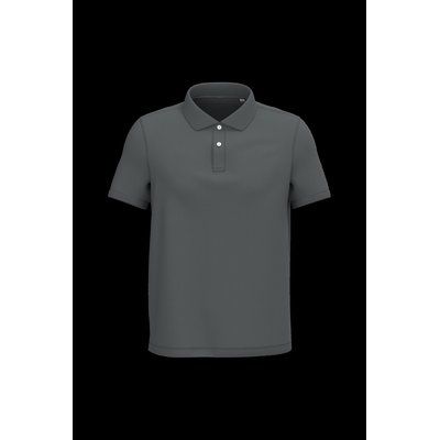 Polo algodón orgánico para hombre Iron Grey L