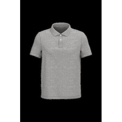 Polo algodón orgánico para hombre Moon Grey Heather 3Xl
