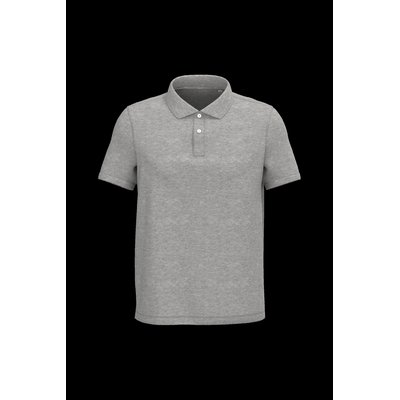 Polo algodón orgánico para hombre Moon Grey Heather Xl