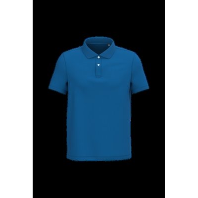 Polo algodón orgánico para hombre Sea Blue S