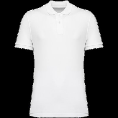 Polo algodón orgánico para hombre White L