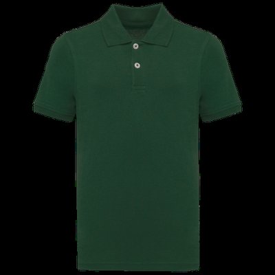 Polo algodón orgánico infantil Forest Green 8/10 Ans