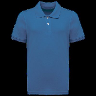 Polo algodón orgánico infantil Light Royal Blue 6/8 Ans