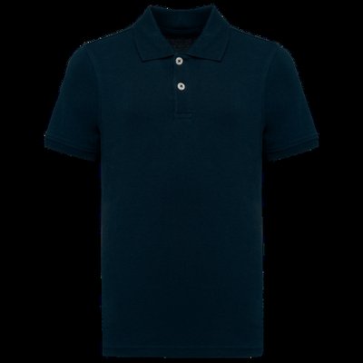 Polo algodón orgánico infantil Navy 8/10 ans