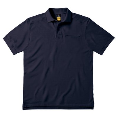 Polo de algodón peinado Navy 3XL