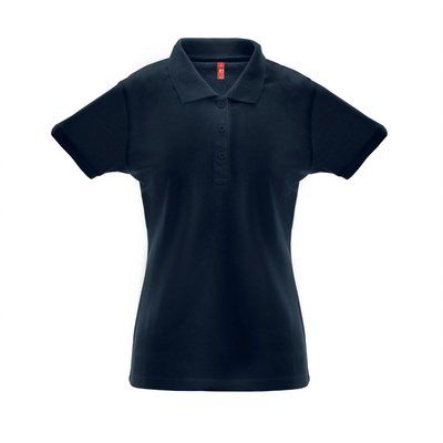 Polo Algodón-Poliéster Mujer Azul Marino S