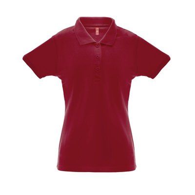 Polo Algodón-Poliéster Mujer Burdeos XL