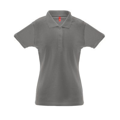 Polo Algodón-Poliéster Mujer Gris XL