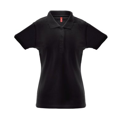 Polo Algodón-Poliéster Mujer Negro M