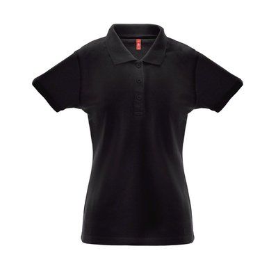 Polo Algodón-Poliéster Mujer Negro XL