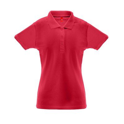 Polo Algodón-Poliéster Mujer Rojo L