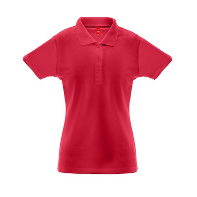 Polo Algodón-Poliéster Mujer Rojo XL