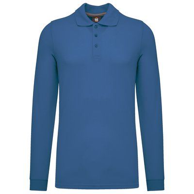 Polo Antibacteriano Hombre Light Royal Blue 4XL