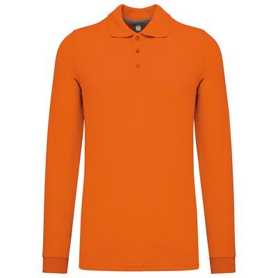 Polo Antibacteriano Hombre Orange L