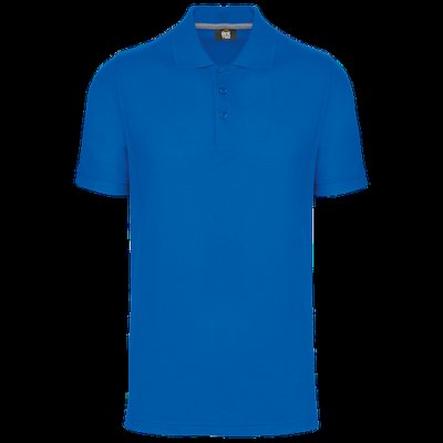 Polo Antibacteriano Hombre uso profesional Light Royal Blue Xxl
