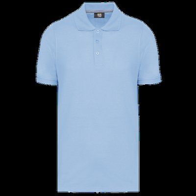 Polo Antibacteriano Hombre uso profesional Sky Blue 4XL